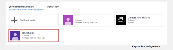 youtube kanal açma