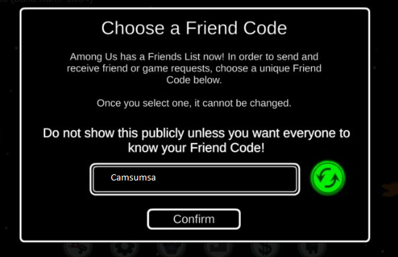among us arkadaş kodu